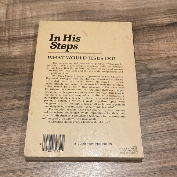 In His Steps by Charles M. Sheldon ~ paperback - Picture 4 of 4